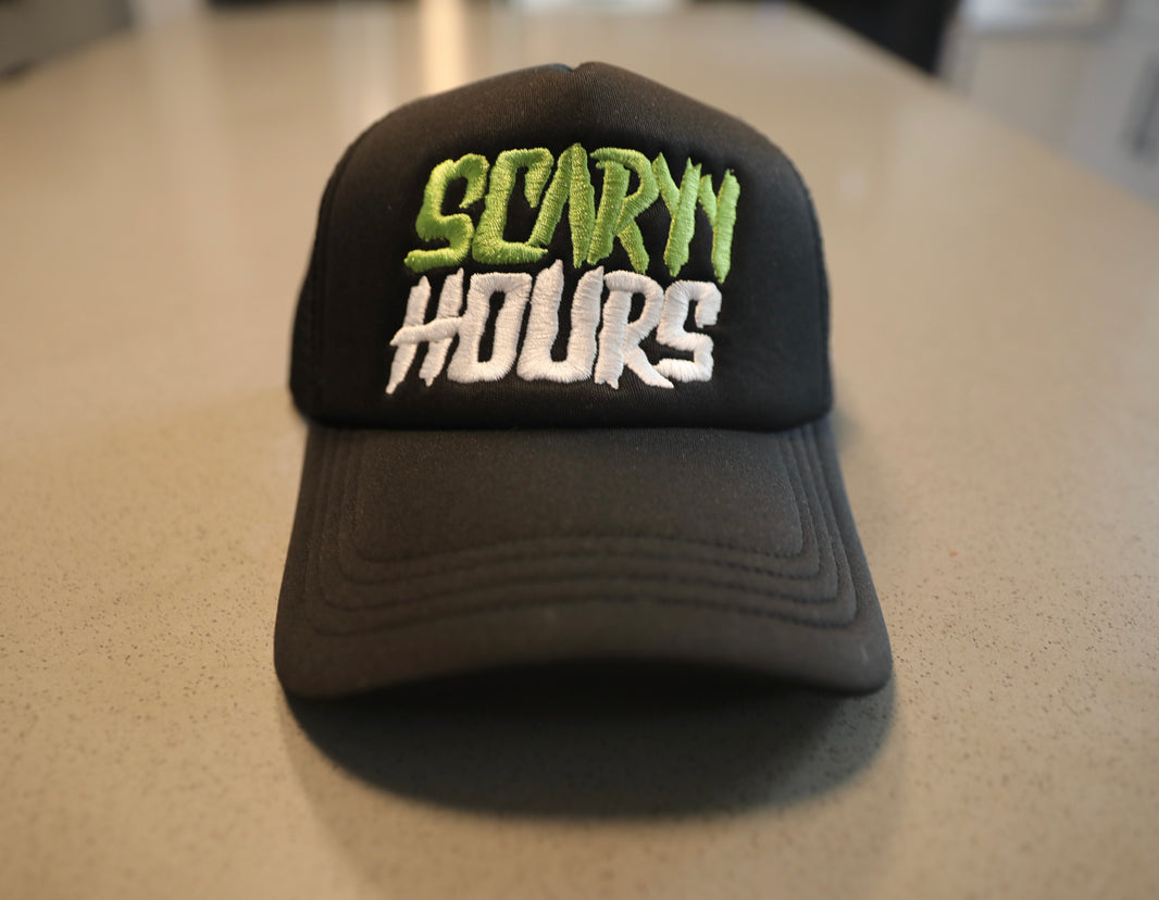 "Scaryy Hours" Trucker Hat (Black)