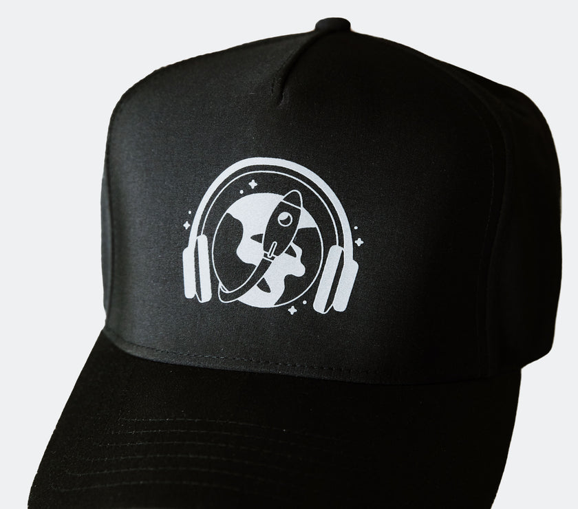 "Spaceship & Globe" Reflective Hat