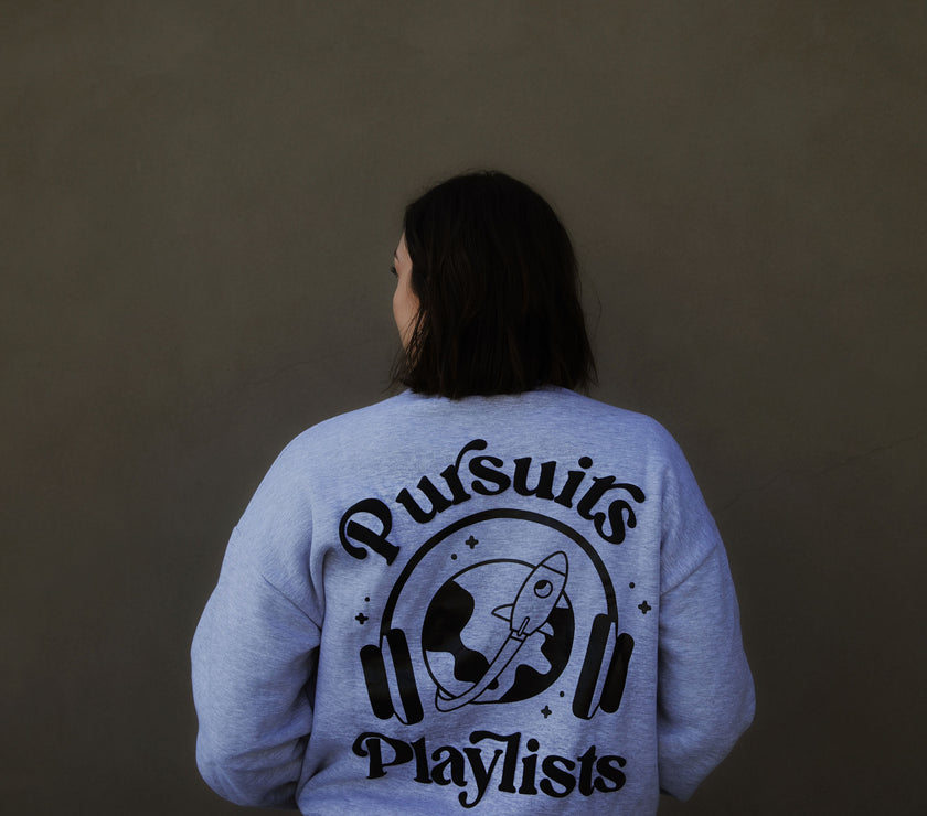 Pursuits and Playlists "Flagship" Oversized Crewneck